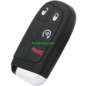  CHR-217 Chrysler Dodge Smart Remote Shell 4 Button with Y171P Emergency key	