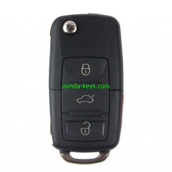  VW-203 VW Flip Remote Shell for Golf-Polo HU66 3 Button	