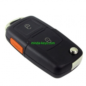 VW-204 VW Flip Remote Shell for Golf-Polo HU66 4 Button