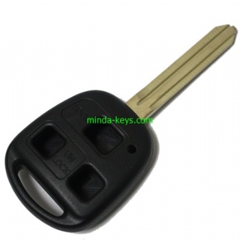 TY-207 Toyota Keyless Entry Remote Fob Replacement Key Shell Case And 3 Button