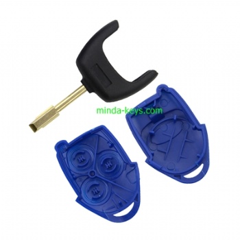  FO-207+205 3 Buttons Transit Connect Set Remote Key Shell For Ford Transit Good Quality Blue Case Cover New Styling	