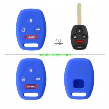  HOSC-1 Silicone Car Key Case Cover For Honda Remote Shell	